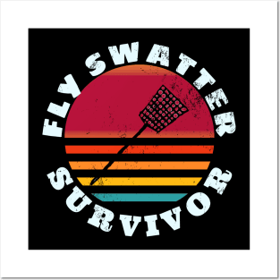 Retro Fly Swatter Survivor Posters and Art